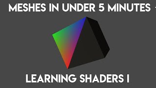 Learning Shaders in Unity  - Everything about Meshes in under 5 Minutes