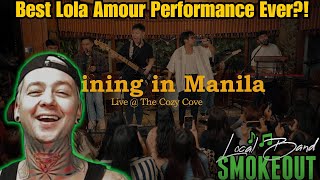 Lola Amour - Raining in Manila ( Reaction ) LIVE AT THE COZY COVE