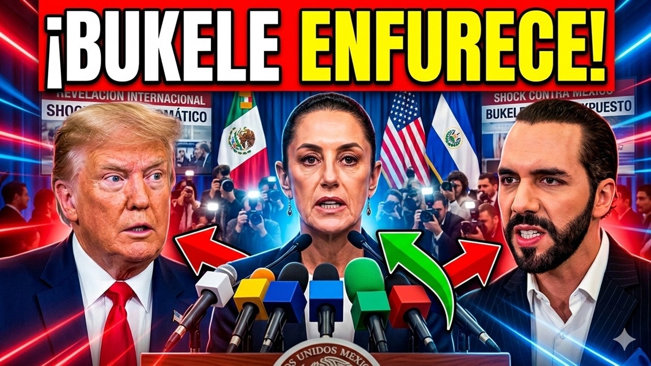¡SHEINBAUM PIDE AYUDA A EEUU ! Trump queda en evidencia BUKELE enfurece fuera de juego!