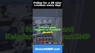 DonutSMP's BIGGEST kelp farm | #donutsmp #minecraft #fy #viral #farm #kelp #fyp #raid #rich #smp