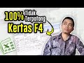 Cara Print Excel Full Kertas - Untuk Office Versi Lama (Excel 2007 dan 2010)