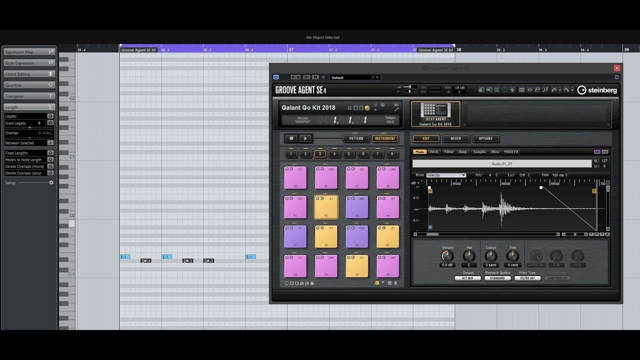 تصميم الايقاعات من خلال برنامج  cubase