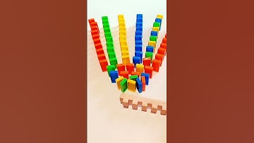 Reverse Domino video #shorts #asmr #satisfying #fun #asmrsounds