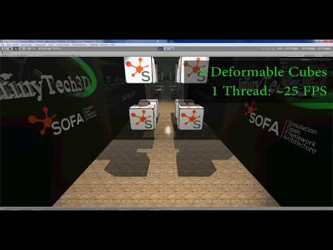SOFA-Unity - Multithreaded Simulation