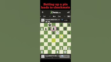 chess tactics pin leads to checkmate #Shorts