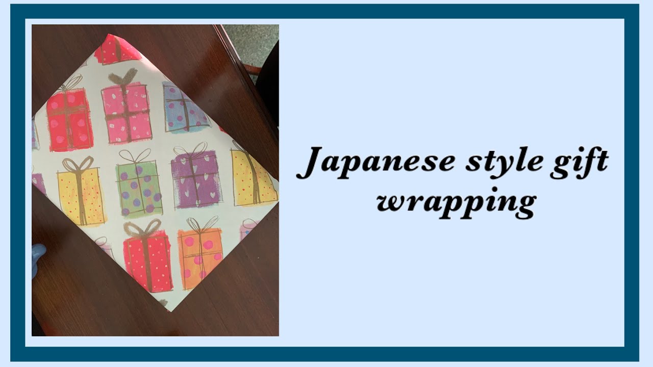 Japanese style gift wrapping 