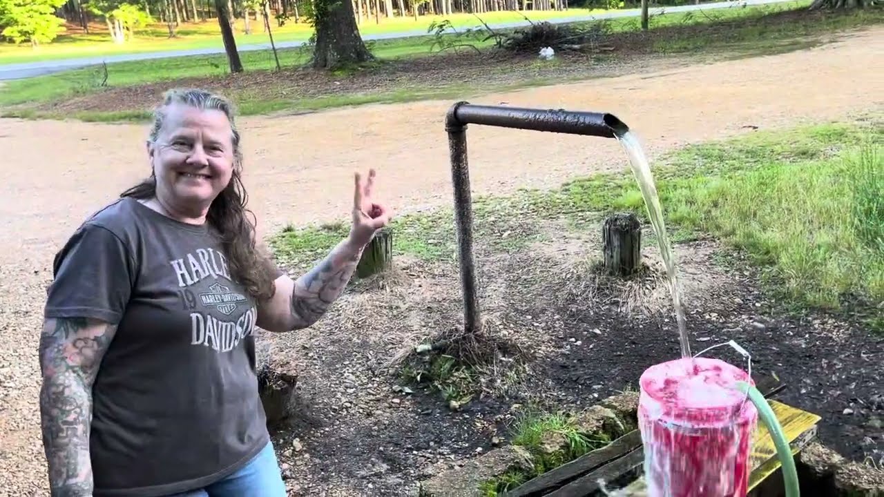 Filling Our IBC Tote from an Artesian Well with a Harbor Freight Pump | Beaverton, Alabama Off-Grid