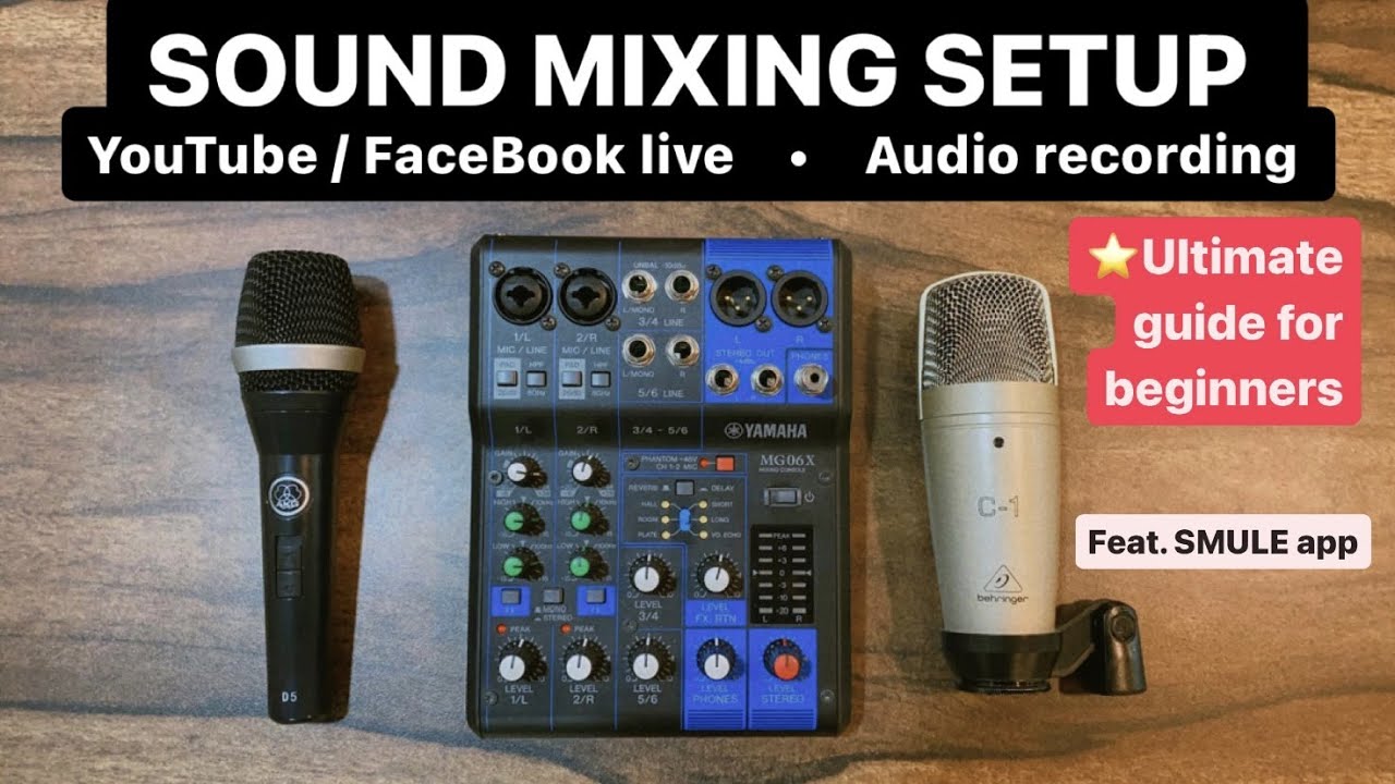 Ultimate SOUND MIXER for AUDIO recording & singing | Smule & Facebook live
