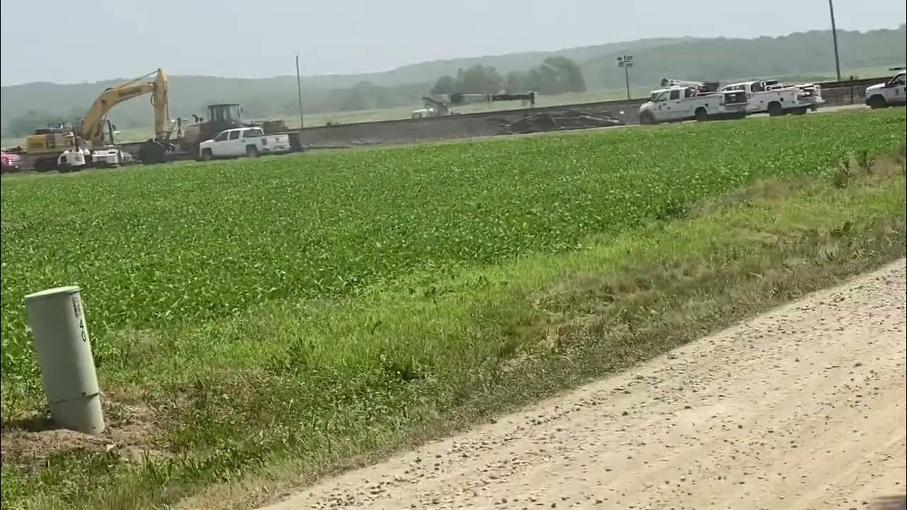 Train Derailment In Lawrence Kansas today!! YouTube