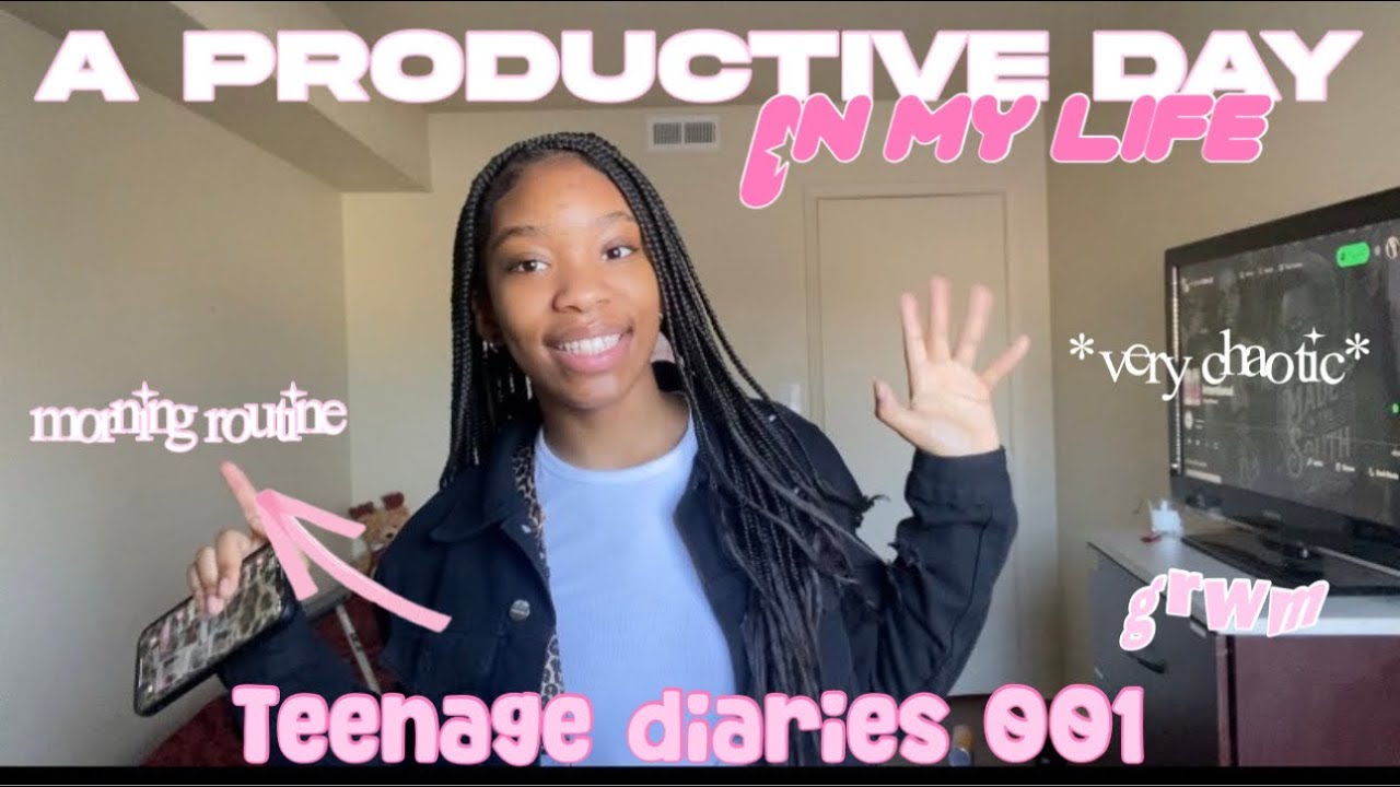TEENAGE DIARIES 🎀 | EP. 001: Morning Routine Vlog + Chaotic Productivity || Za’Kiah Arnasha