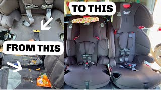 DISASSEMBLING, DEEP CLEANING and REASSEMBLING THE GRACO TRANZITIONS 3-in-1 HARNESS BOOSTER CAR SEAT screenshot 1