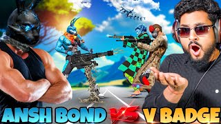ANSH BOND VS 3 V BADGE LIVE STREAMER 💀 आजा Raistar or Ansh Bond 1 Vs 50 में!! 😤