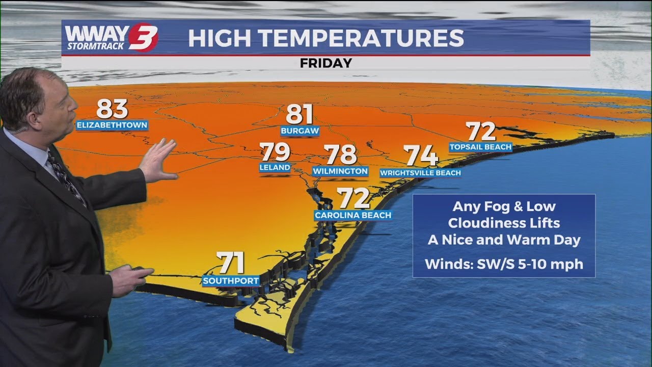 Unseasonably Warm End to the Week in the Cape Fear - YouTube