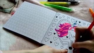 ⭐ ASMR | Coloring with Unicorns | Soft Spoken | Pen and Paper sounds ⭐ screenshot 3