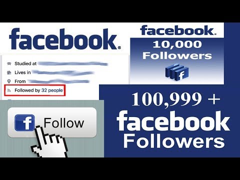How to create Facebook Followers Tutorial 