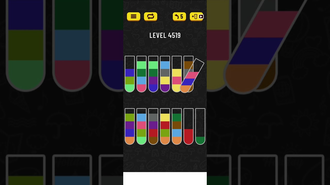 water sort puzzle level 4519