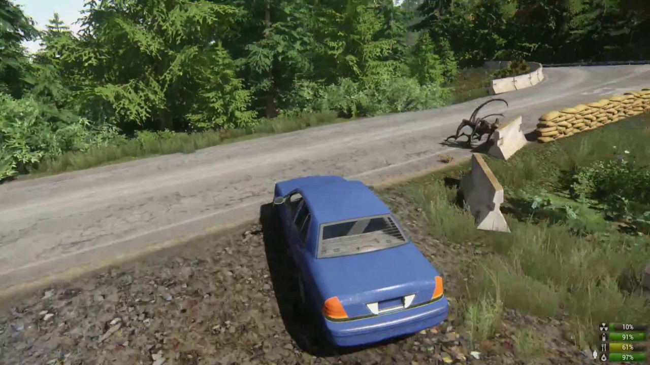 Miscreated - New spider mutant throws sedan over