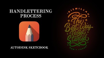 Handlettering process with autodesk sketchbook (Time Lapse)