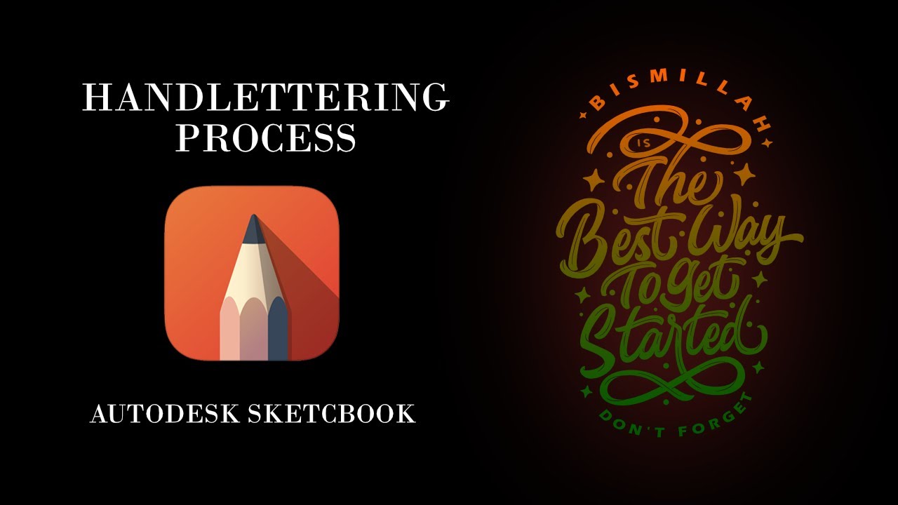 Handlettering process with autodesk sketchbook (Time Lapse)