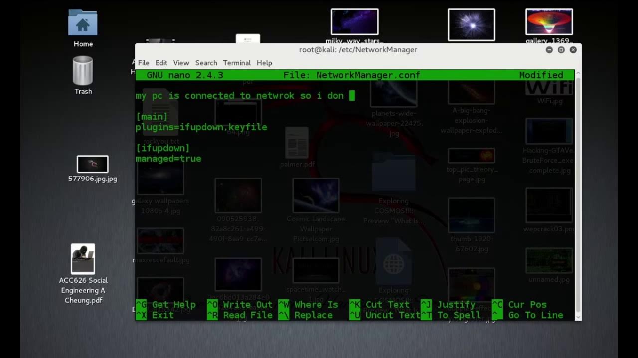 How to configure network manager in kali linux youtube