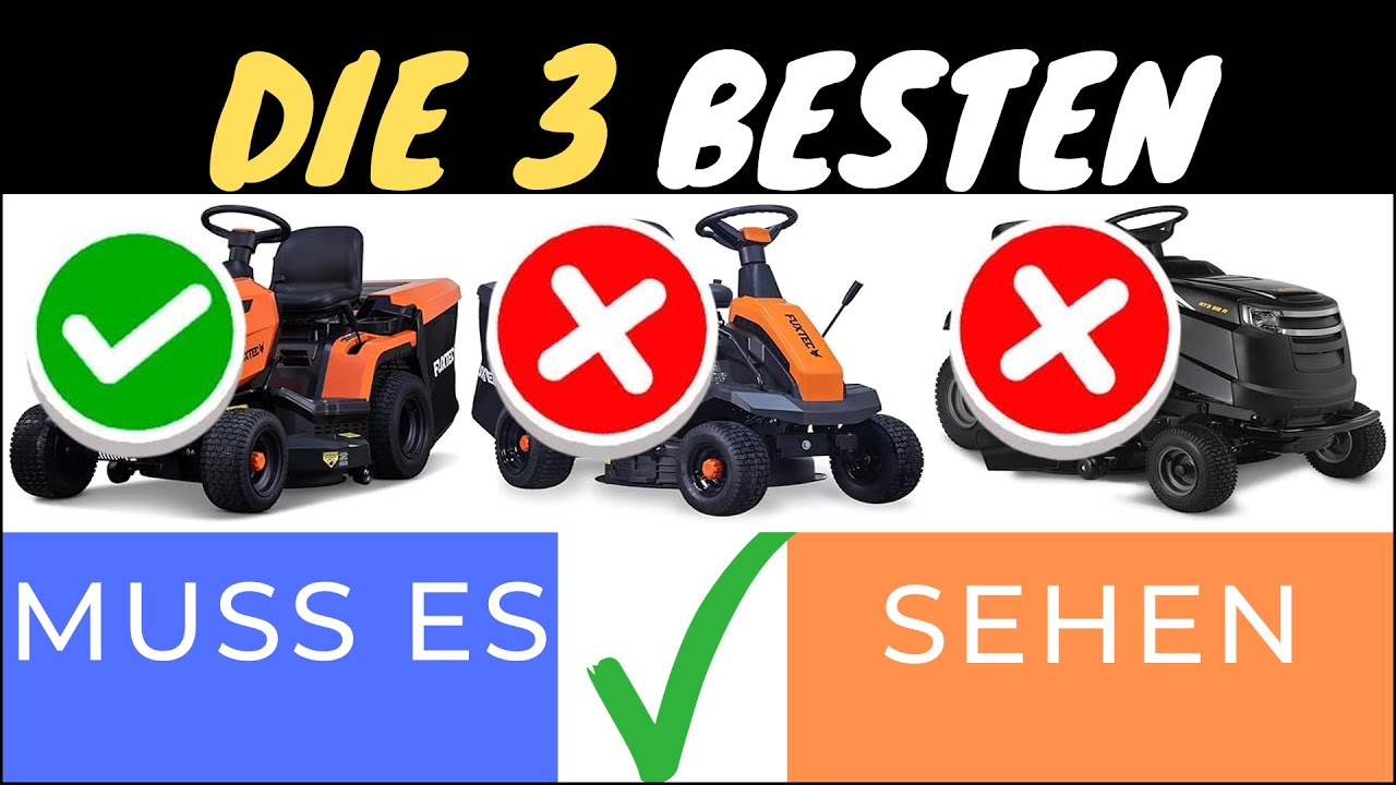 DIE 3 BESTEN AUFSITZMÄHER FÜR GROSSE FLÄCHEN 2025 🌿🚜 – EINFACH MÄHEN & ZEIT SPAREN!