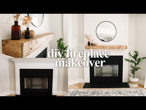 DIY BUDGET FIREPLACE MAKEOVER 2020 | Living Room Makeover Part 1