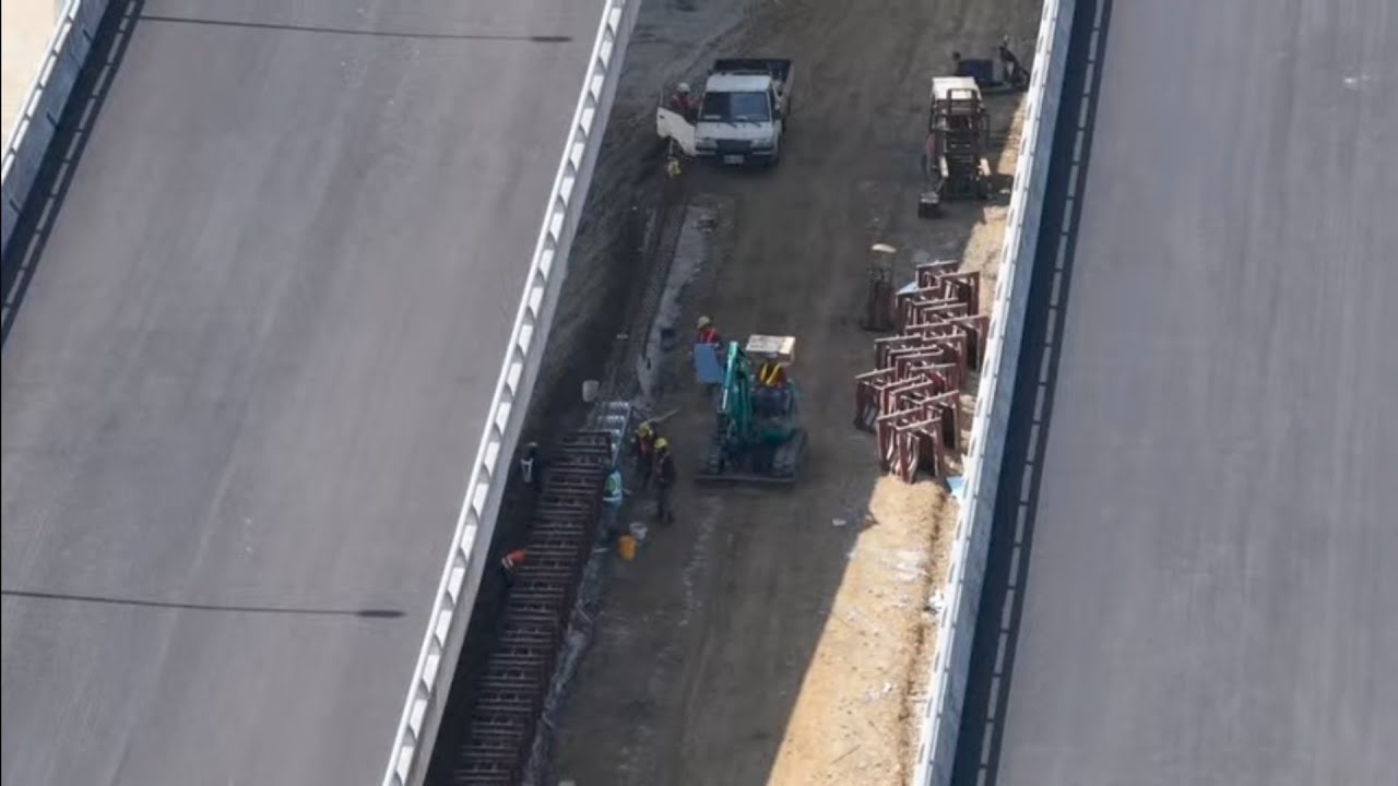 2026.02.21  淡江大橋 大年初五開工 八里端施工概況近距觀察 空拍 LIVE 直播