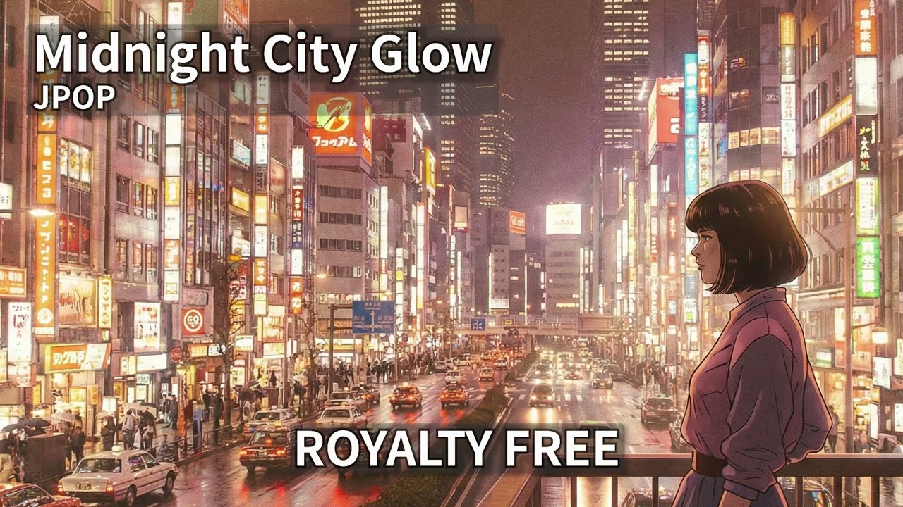 Midnight City Glow | J-CityPop | 무료저작권 | 가사,해석