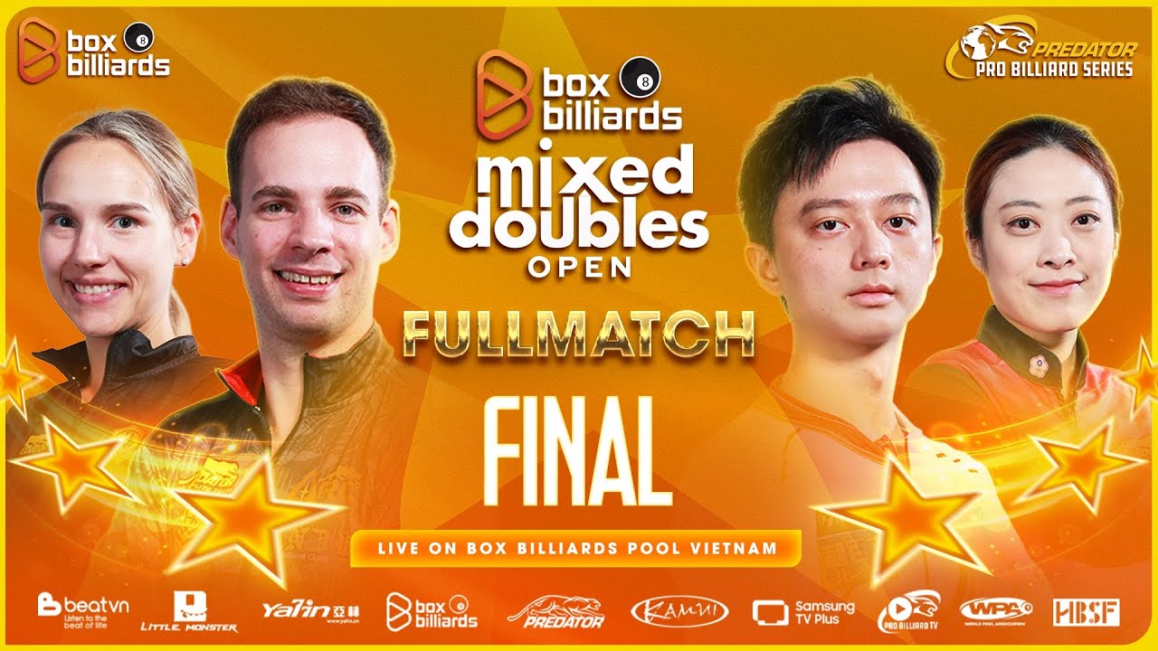 FINAL: Joshua Filler/Pia Filler vs Ko Pin-chung/Chou Chieh-Yu | BOX BILLIARDS MIXED DOUBLES OPEN