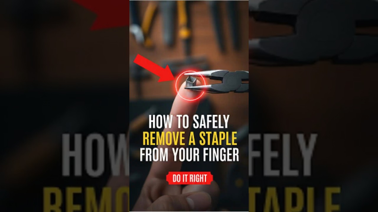 Как удалить скобу из пальца? 🩹