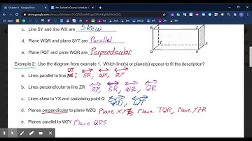 3.1 Identify Pairs of Lines and Angles Video Lesson Geometry