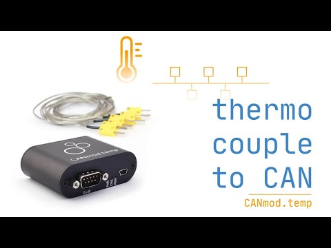 Thermocouple-to-CAN-Bus (4x) Temperature Sensor | CANmod.temp