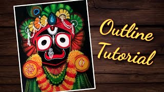 Lord Jagannath Drawing With Oil Pastels Ratha Yatra Special Drawing