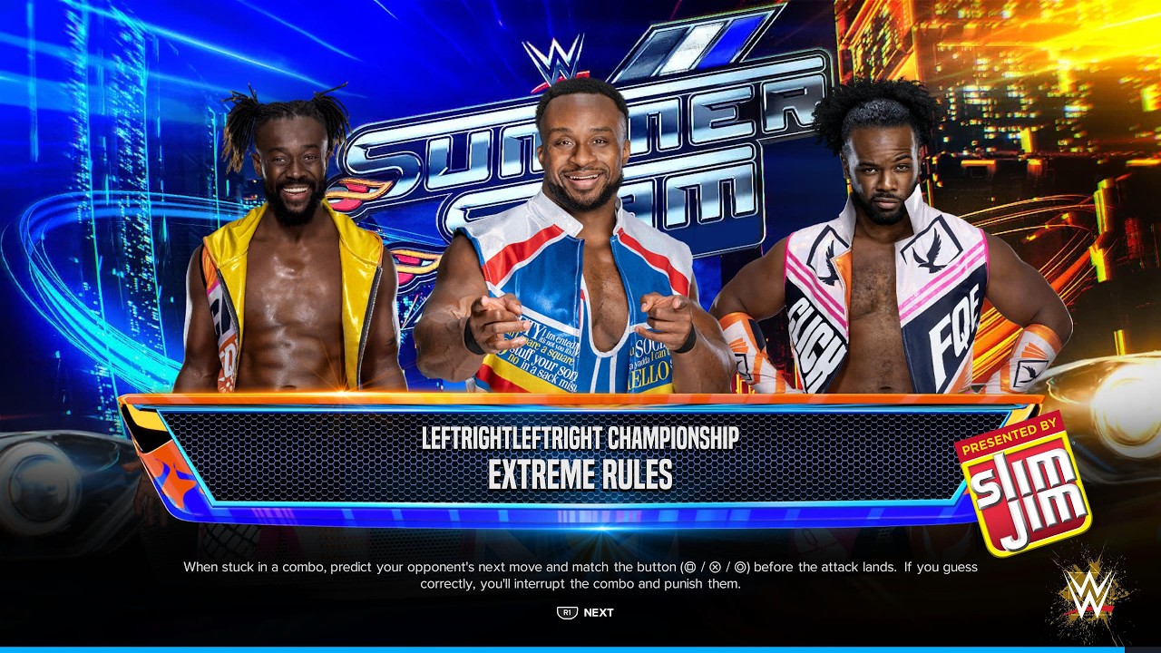 WWE- THE NEW DAY Kofi Kingston V/S Big E V/S Xavier Woods