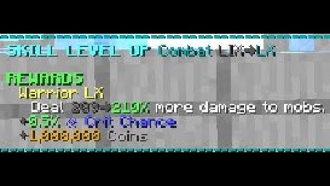the end is also the beginning (combat 60 in hypixel skyblock)