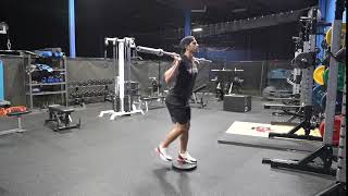 Front Foot Elevated BB Reverse Lunge