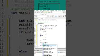 #27 Greatest common divisor(gcd) Lowest common multiple(lcm) | C Program #shorts #shortvideo #coding