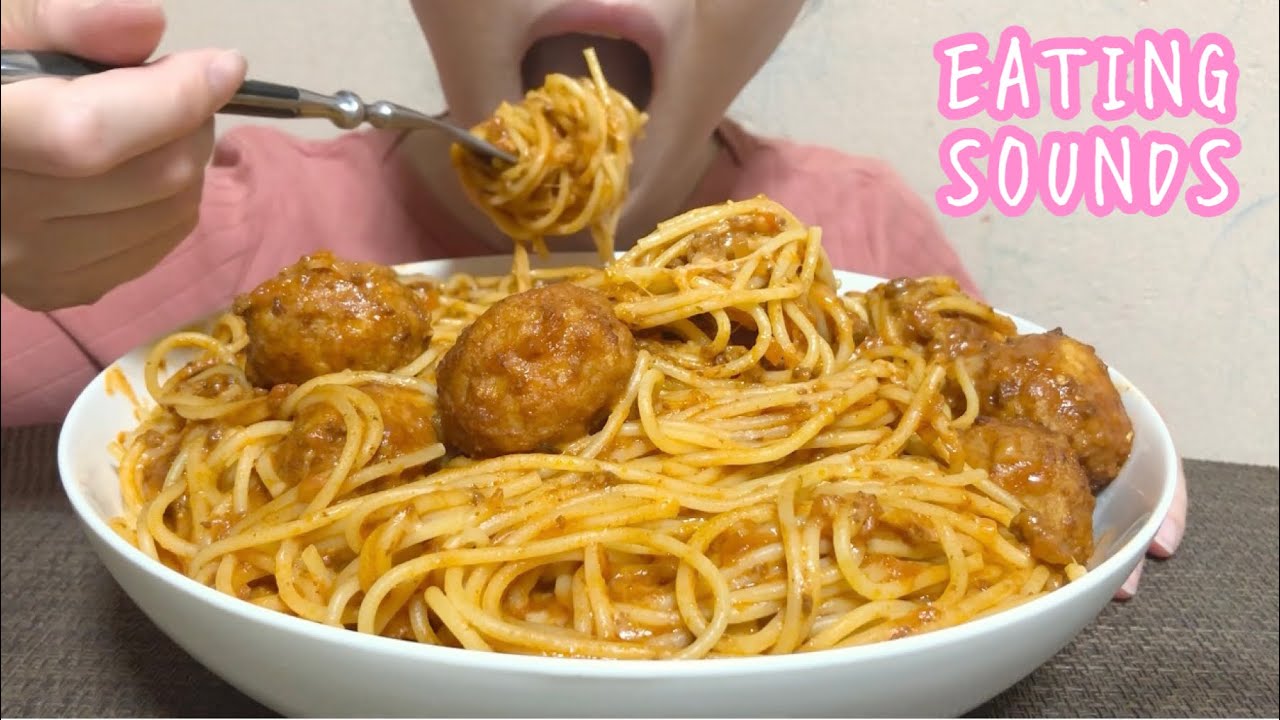 《Eating sounds》ミートボールスパゲティ!