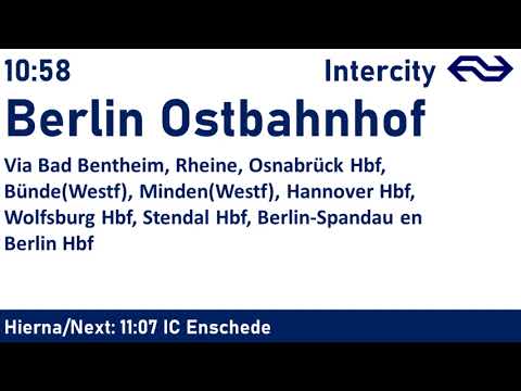 Tuffie Vos | Omroep Hengelo NS Intercity naar Berlin Ostbahnhof 10:58 vertraging +10 minuten