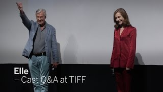 TIFF 2016 Q&A with Paul Verhoeven and Isabelle Huppert