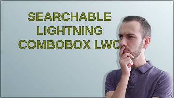 Searchable Lightning Combobox LWC
