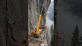 INSANE Cliffside Construction Timelapse on the Edge of a Mountain