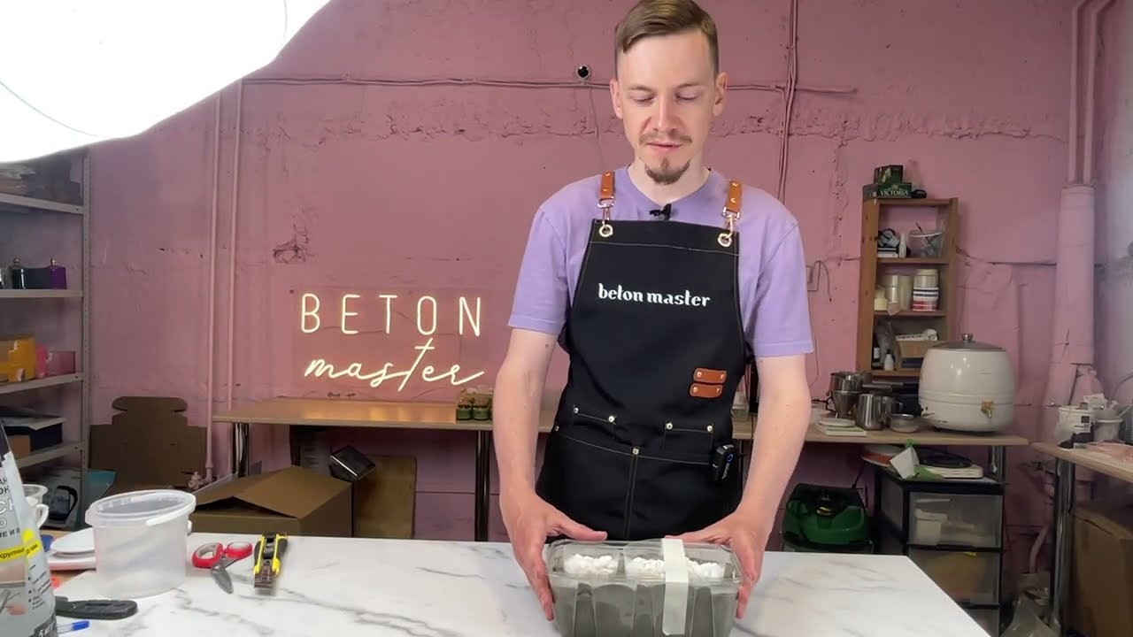 Пошаговое создание кашпо из бетона своими руками за 35 рублей