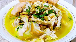 How to Make Delicious and Easy Chicken Porridge // How to Make Yellow Chicken Porridge