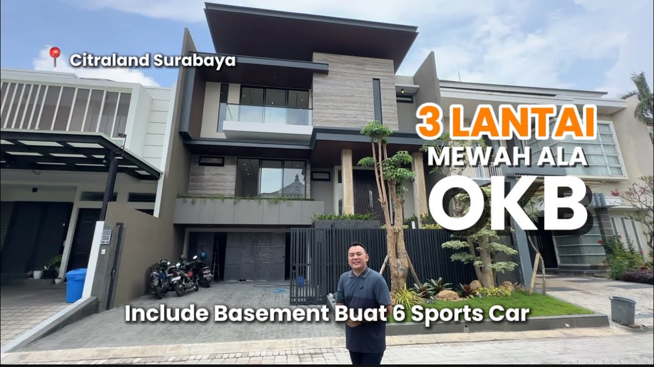 INCARAN OKB NIH, Rumah Citraland Super Mewah 3 Lantai ✅ Ada Basement + Pos Satpam Pribadi Loh 😎