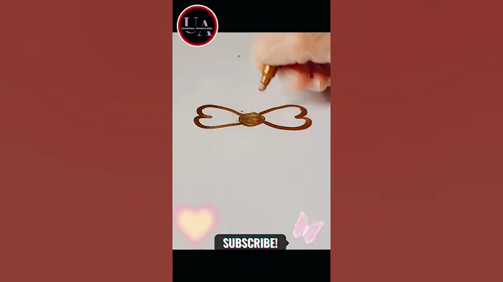 Satisfying golden metallic marker reverse asmr #satisfying #art #asmr #ytshorts