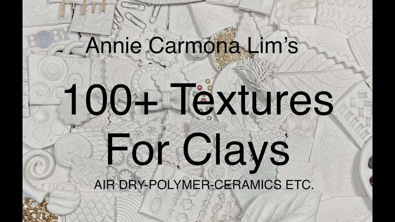 100+ clay texture IDEAS! Applicable for most clays, Air dry, Polymer