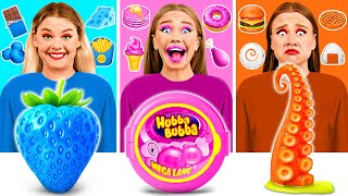 एक ही रंग का भोजन चुनौती | स्मार्ट गैजेट्स बनाम हैक्स BaRaFun Challenge