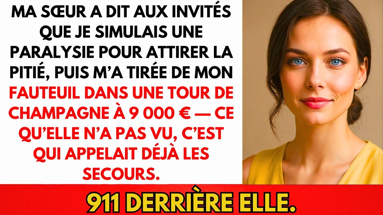 Ma Sœur M'a Poussée De Mon Fauteuil À Ses Fiançailles : 