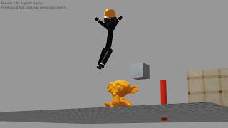 Blender 2.92 Ragdoll physics testing